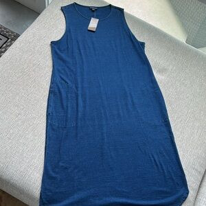 J. Jill Denim Blue Tank Top dress Pure Jill Indigo NWT Medium